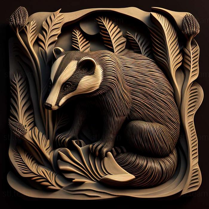 3D model badger (STL)